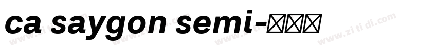 ca saygon semi字体转换